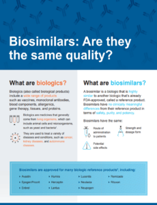 Biosimilars: are they the same quality?